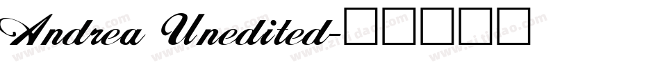 Andrea Unedited字体转换